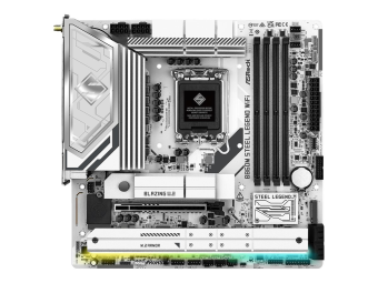 ASRock B860M STEEL LEGEND WIFI - Motherboard - micro ATX - LGA1851-Sockel - B860 Chipsatz - USB4 USB-C 3.2 Gen2 USB 3.2 Gen 2 USB 3.2 Gen 1 - 2.5 Gigabit LAN Bluetooth Wi-Fi 6E - Onboard-Grafik (CPU erforderlich)