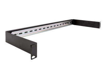 Delock DIN Schienenpanel - Rack montierbar - Schwarz - 1U - 48.3 cm (19")