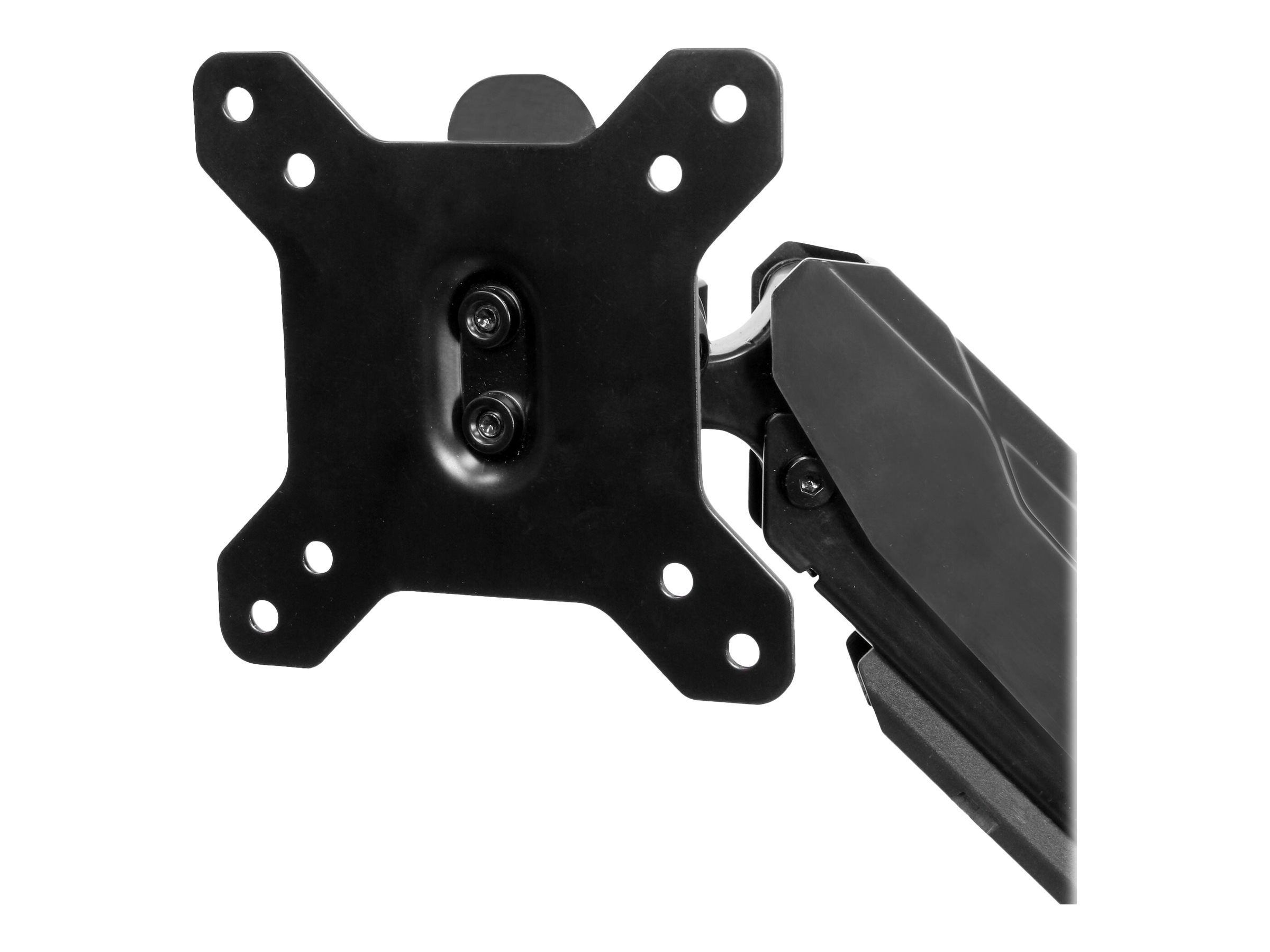 StarTech.com Dual Monitor Halterung mit eingebautem 2 Port USB und Audio Passthrough - Befestigungskit - einstellbarer Arm - für LCD-Display - Aluminium - Schwarz - Bildschirmgröße 76.2 cm (12"-32")