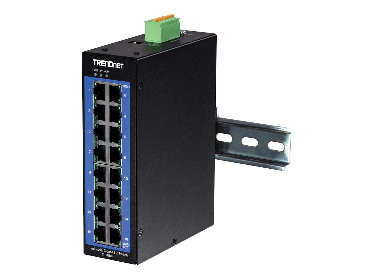 TRENDnet TI-G160I - Switch - managed - 16 x 101001000