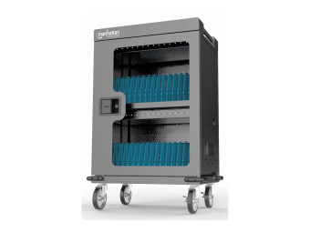 Manhattan Charging CabinetCart via USB-C x32 Devices, Trolley, Power Delivery 18W per port (576W total)