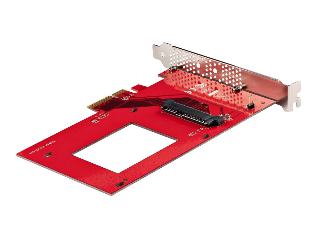 StarTech.com U.3 PCIe Adapterkarte für 2.5" U.3 NVMe SSDs, PCIe 4.0 x4 - Schnittstellenadapter - 2.5" (6.4 cm)
