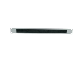 Intellinet 19 Kabeldurchführung 1 HE mit Bürstenleiste grau - Rack-Blende mit Bürste für Kabeldurchführung - Grau RAL 7035 - 1U - 48.3 cm (19)