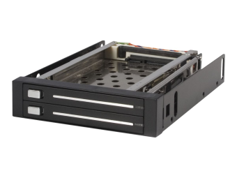 StarTech.com SATA Wechselrahmen 35 Zoll trägerlos - Mobiles Festplatten Speicher Rack für 2x 64cm (25)