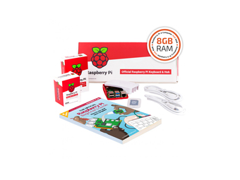 Raspberry Pi Pi 4B Full Kit WITH RED WHITE HOUSING - Barebone - 8.192 MB