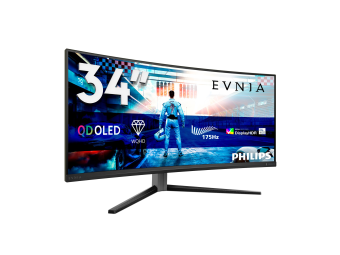 Philips Evnia 6000 34M2C6500 - OLED-Monitor - Gaming - gebogen - 86.36 cm (34")