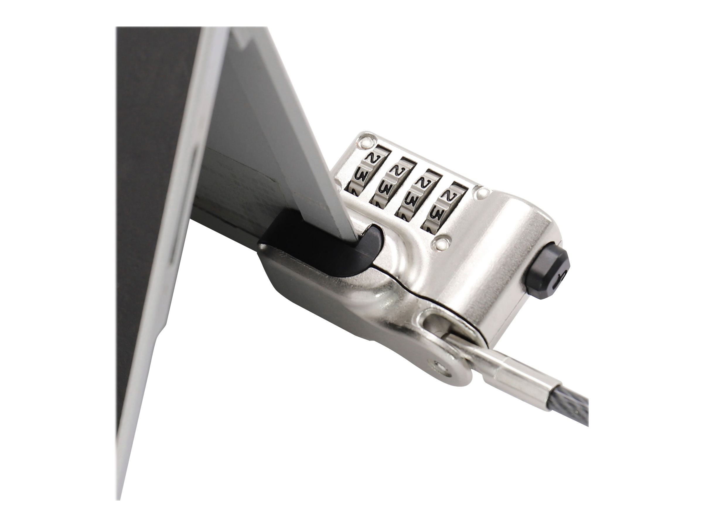 Dicota Sicherheitskabelschloss - Silber - 2 m - für Microsoft Surface Go, Go 2, Pro (Mitte 2017)