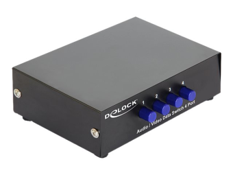 Delock Switch Audio  Video 4 port manual bidirectional