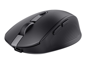 Trust Ozaa - Maus - für mehrere Geräte - Für Rechtshänder - optisch - 6 Tasten - kabellos - 2.4 GHz, Bluetooth - kabelloser Empfänger (USB)