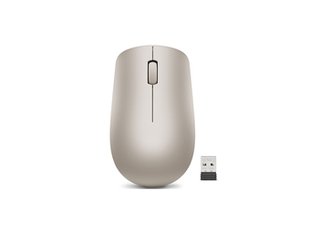 Lenovo 530 - Beidhändig - Optisch - RF Wireless - 1200 DPI - Mandel - Beige