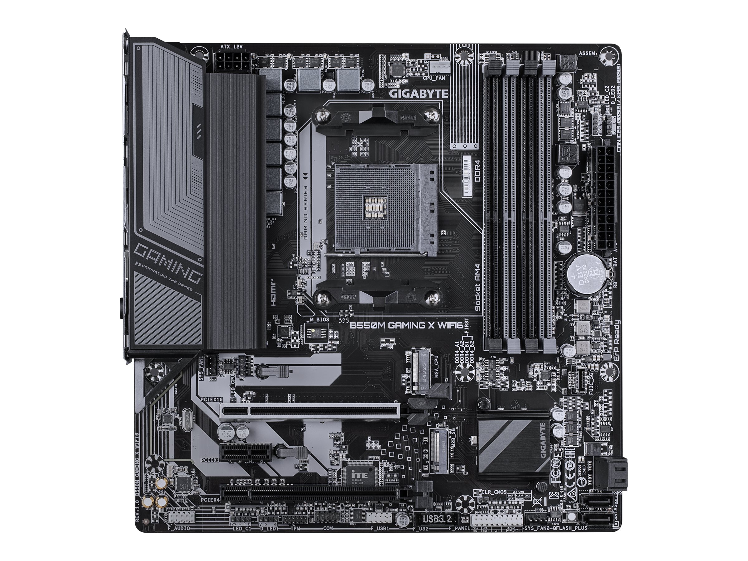 Gigabyte B550M GAMING X WIFI6 - Motherboard - micro ATX - Socket AM4 - AMD B550 Chipsatz - USB 3.2 Gen 1 - Gigabit LAN, Wi-Fi 6, Bluetooth - Onboard-Grafik (CPU erforderlich)