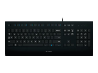 Logitech Corded K280e - Tastatur - USB - Französisch