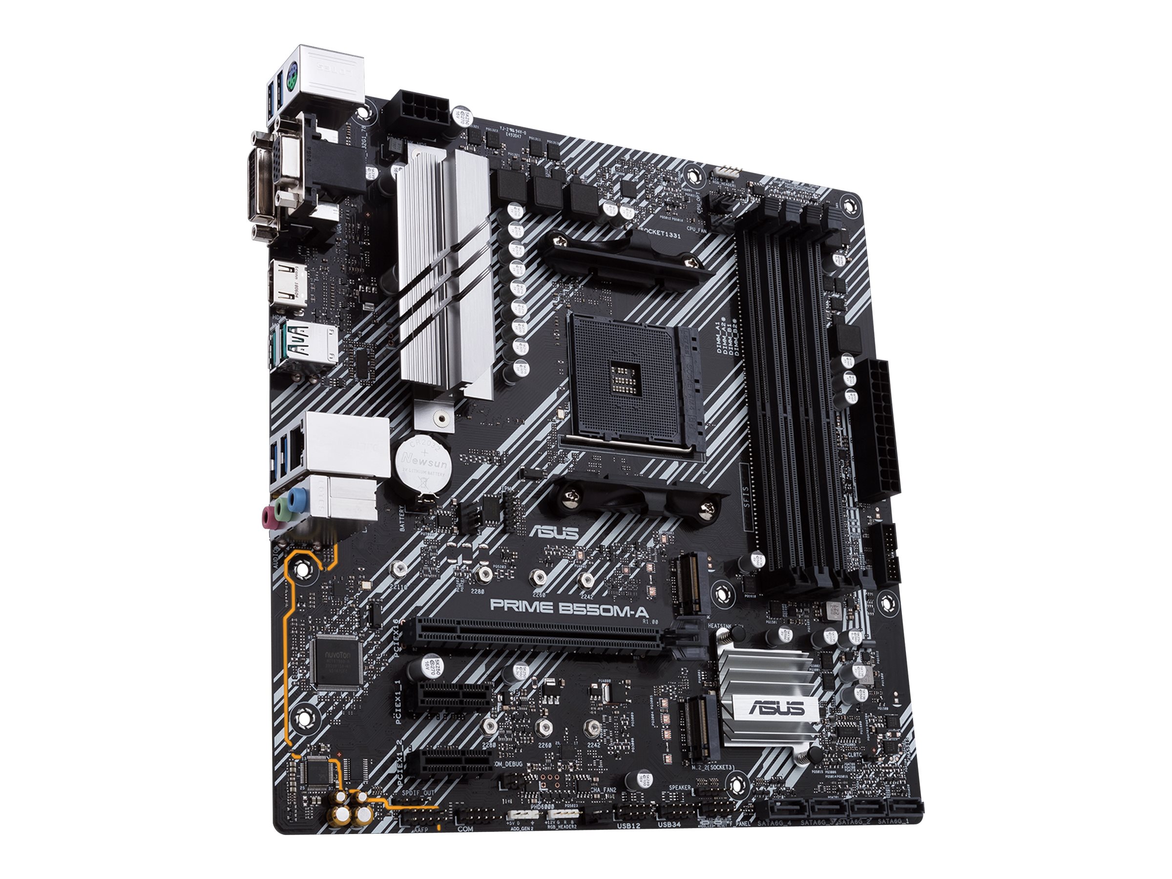 ASUS PRIME B550M-ACSM - Motherboard - micro ATX - Socket AM4 - AMD B550 Chipsatz - USB 3.2 Gen 1, USB 3.2 Gen 2 - Gigabit LAN - Onboard-Grafik (CPU erforderlich)