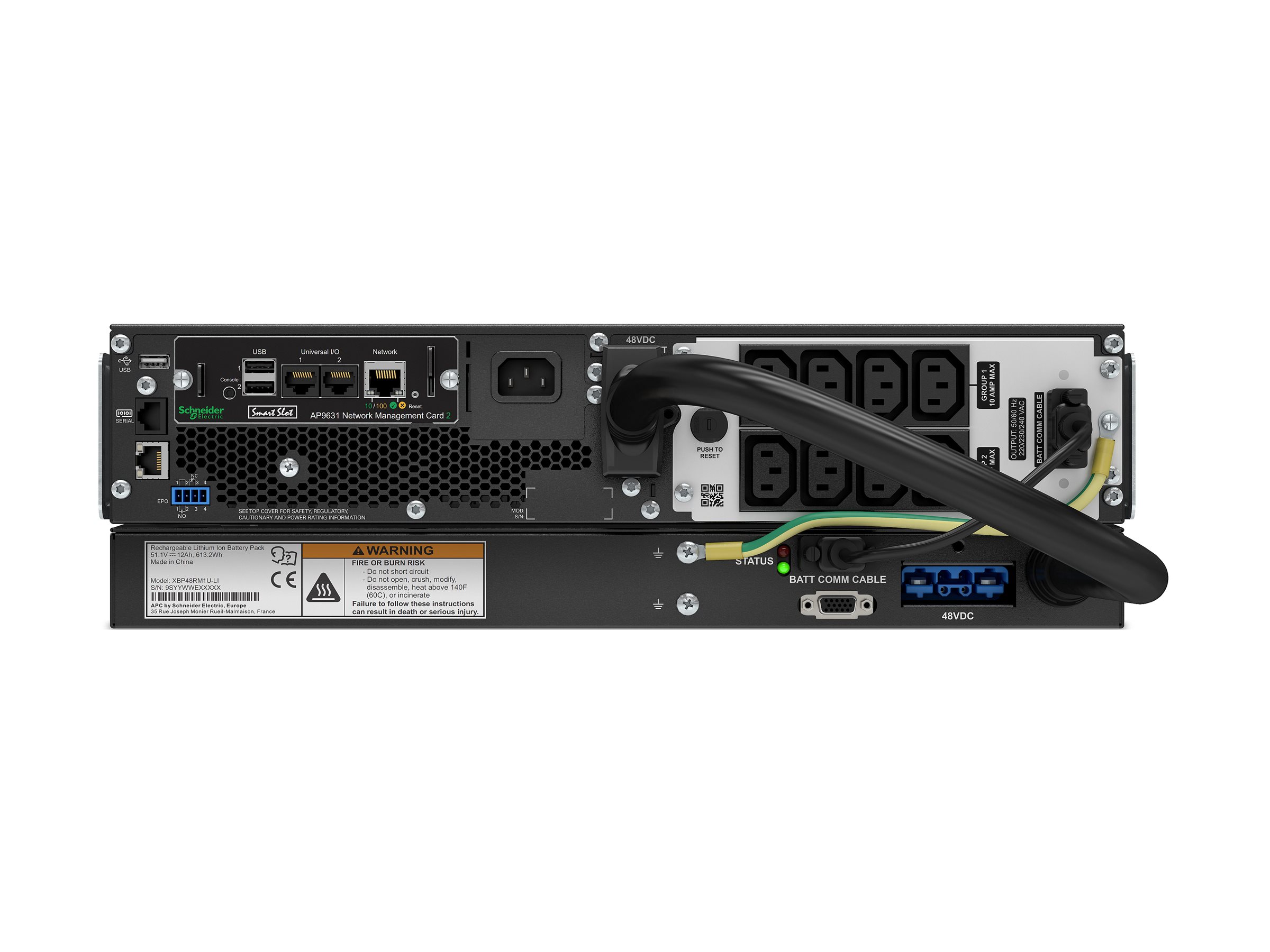 APC Smart-UPS On-Line Li-Ion 1500VA - USV (in Rack montierbarextern)