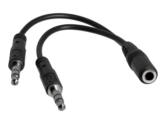 StarTech.com 35mm Audio Klinke Y Kabel - Headset Splitter
