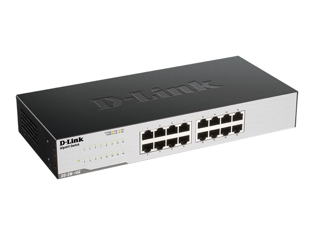D-Link GO-SW-16G - Switch - unmanaged - 16 x