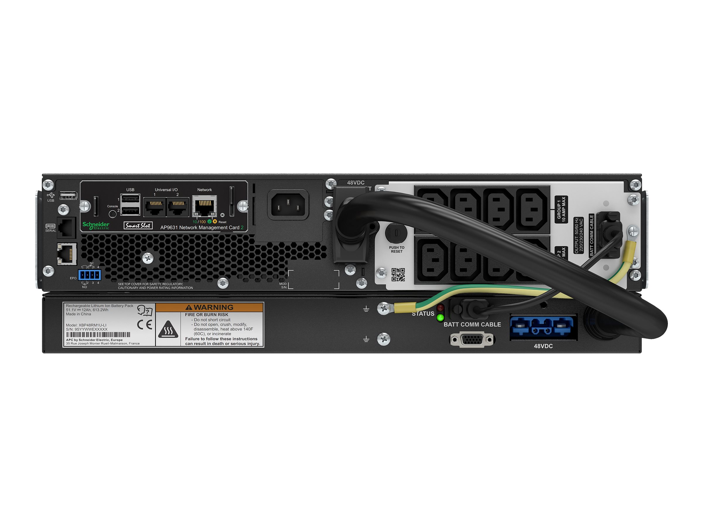 APC Smart-UPS On-Line Li-Ion 1500VA - USV (in Rack montierbarextern)