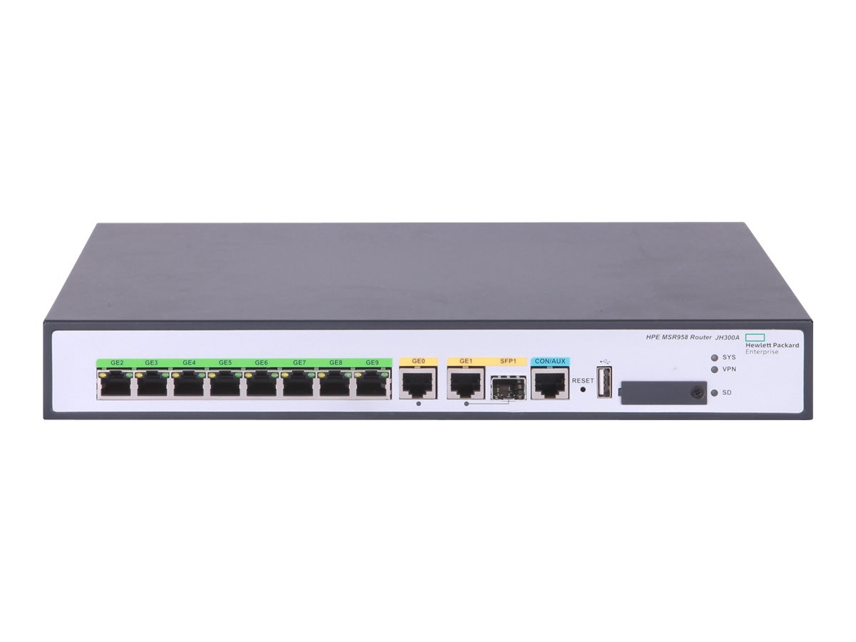 HPE FlexNetwork MSR958 - Router - 8-Port-Switch