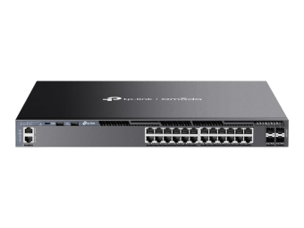 TP-LINK Omada SG6428X V1 - Switch - L3 - managed - 24 x 101001000 + 4 x 10 GB Ethernet SFP+ (Uplink  Stacking)