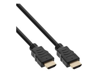 InLine 15er B-Pack HDMI-Kabel + Ethernet - STST - schwarzgold - 5m