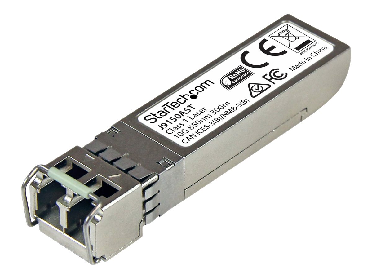 StarTech.com Startech 10 Gigabit LWL SFP+ Transceiver Modul - HP J9150A kompatibel - MM LC mit DDM - 300m - 10GBase-SR - SFP+-Transceiver-Modul (gleichwertig mit HP J9150A)