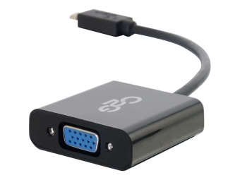 C2G USB 3.1 USB Type C to VGA Adapter - USB C to VGA Black