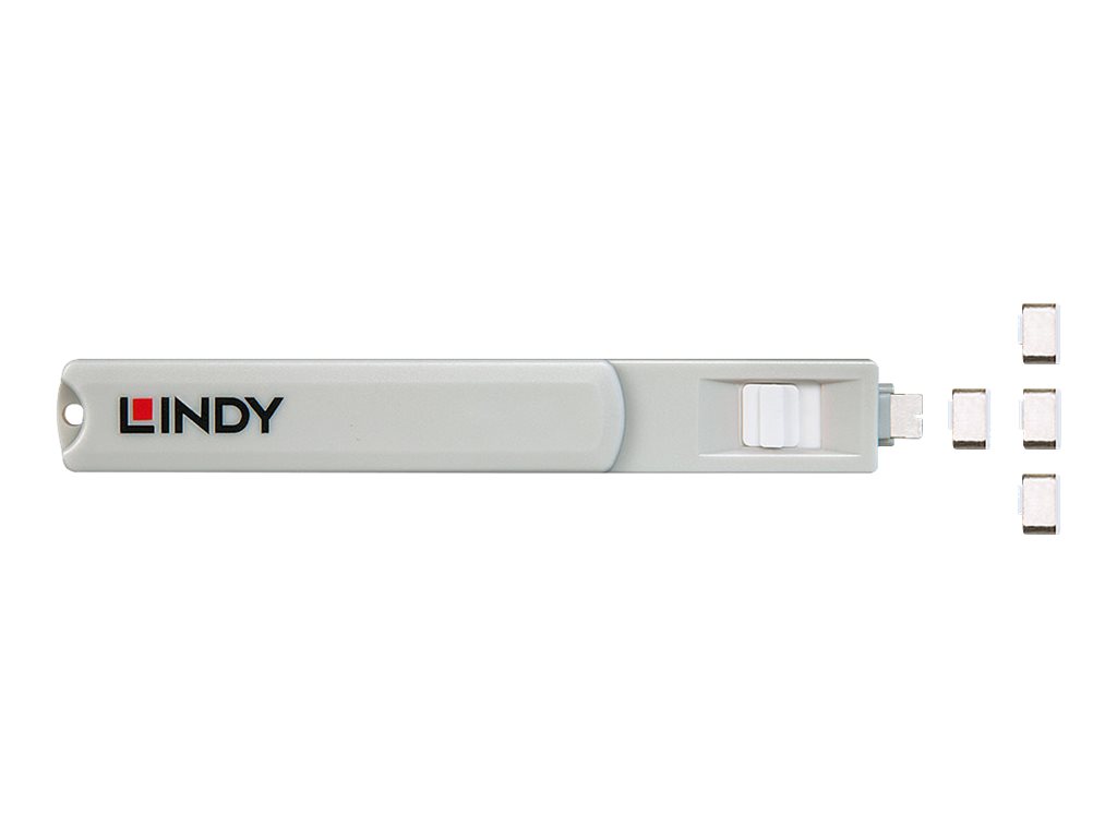 Lindy Schloss für USB-C-Port - weiß