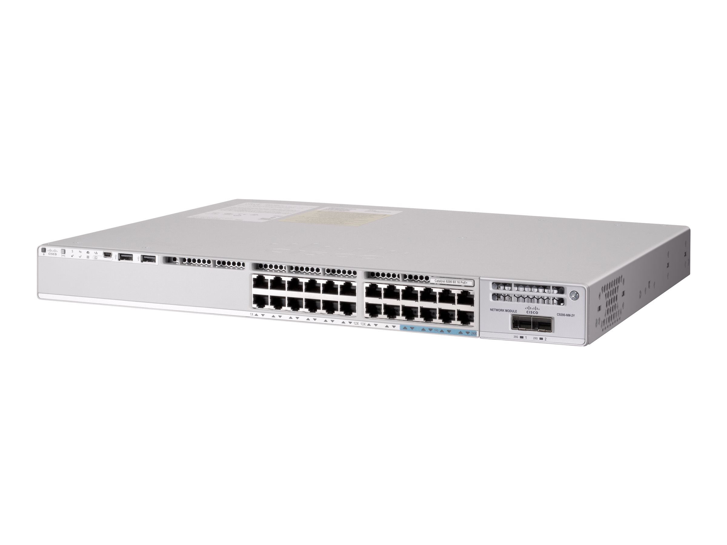 Cisco Catalyst 9200 - Network Essentials - Switch - L3 - managed - 8 x 10010002.5G5G10GBase-T + 16 x 101001000 (PoE+)