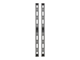 Tripp Eaton Tripp Lite Series 45U Rack Enclosure Server Cabinet Vertical Cable Management Bars
