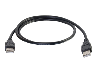 C2G 3.3ft USB Cable - USB A to USB A Cable - USB 2.0 - Black - MM - USB-Kabel - USB (M)