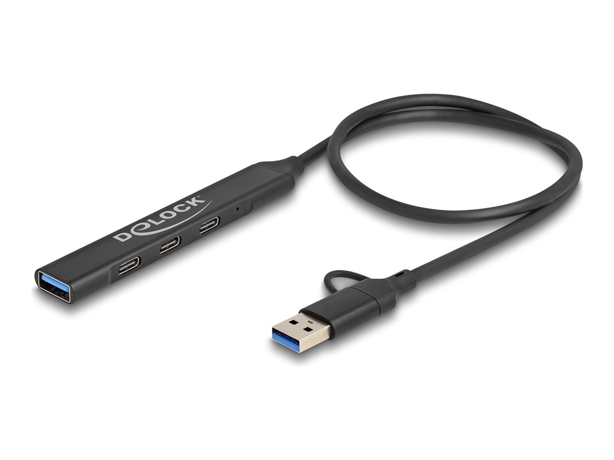 Delock Hub - 3 x USB-C + 1 x SuperSpeed USB