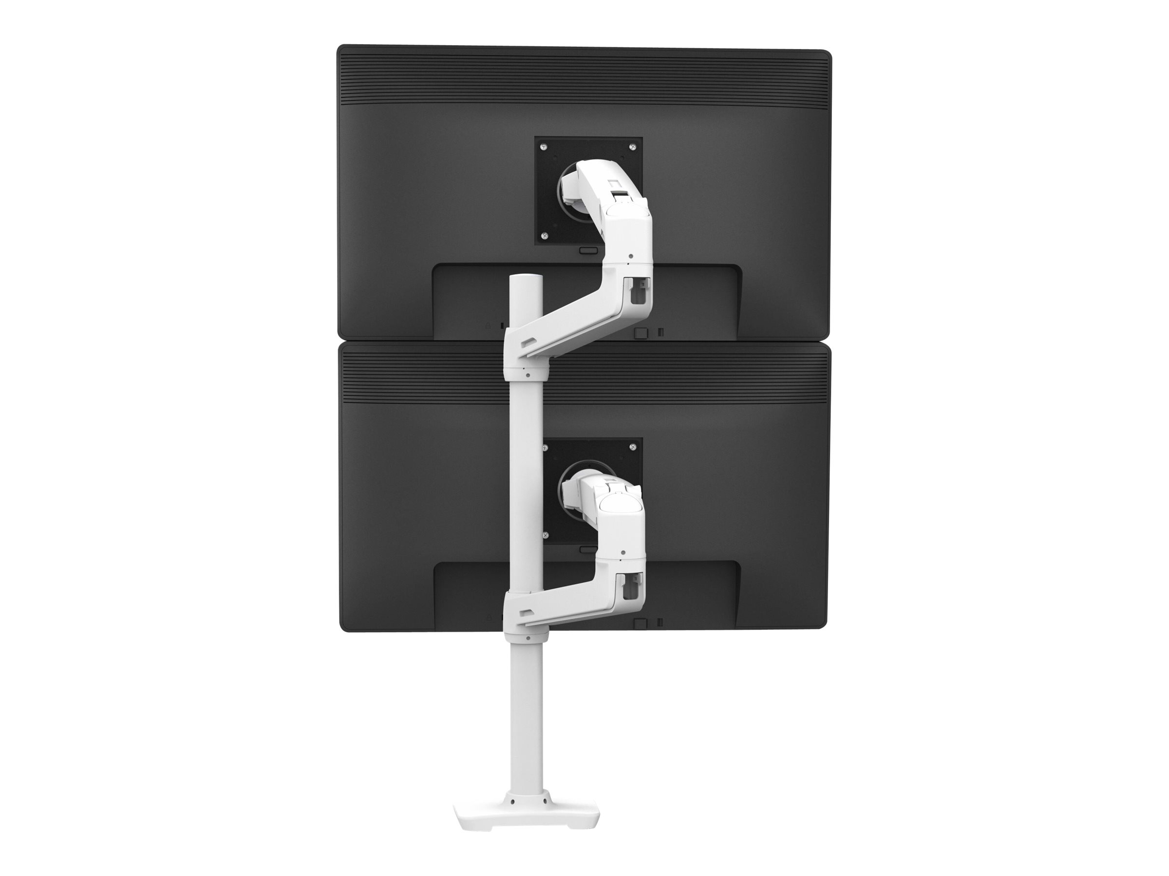 Ergotron LX - Befestigungskit (Doppelarm, hohe Säule) - für 2 LCD-Displays - Aluminium - weiß - Bildschirmgröße bis zu 101,6 cm (bis zu 40 Zoll)