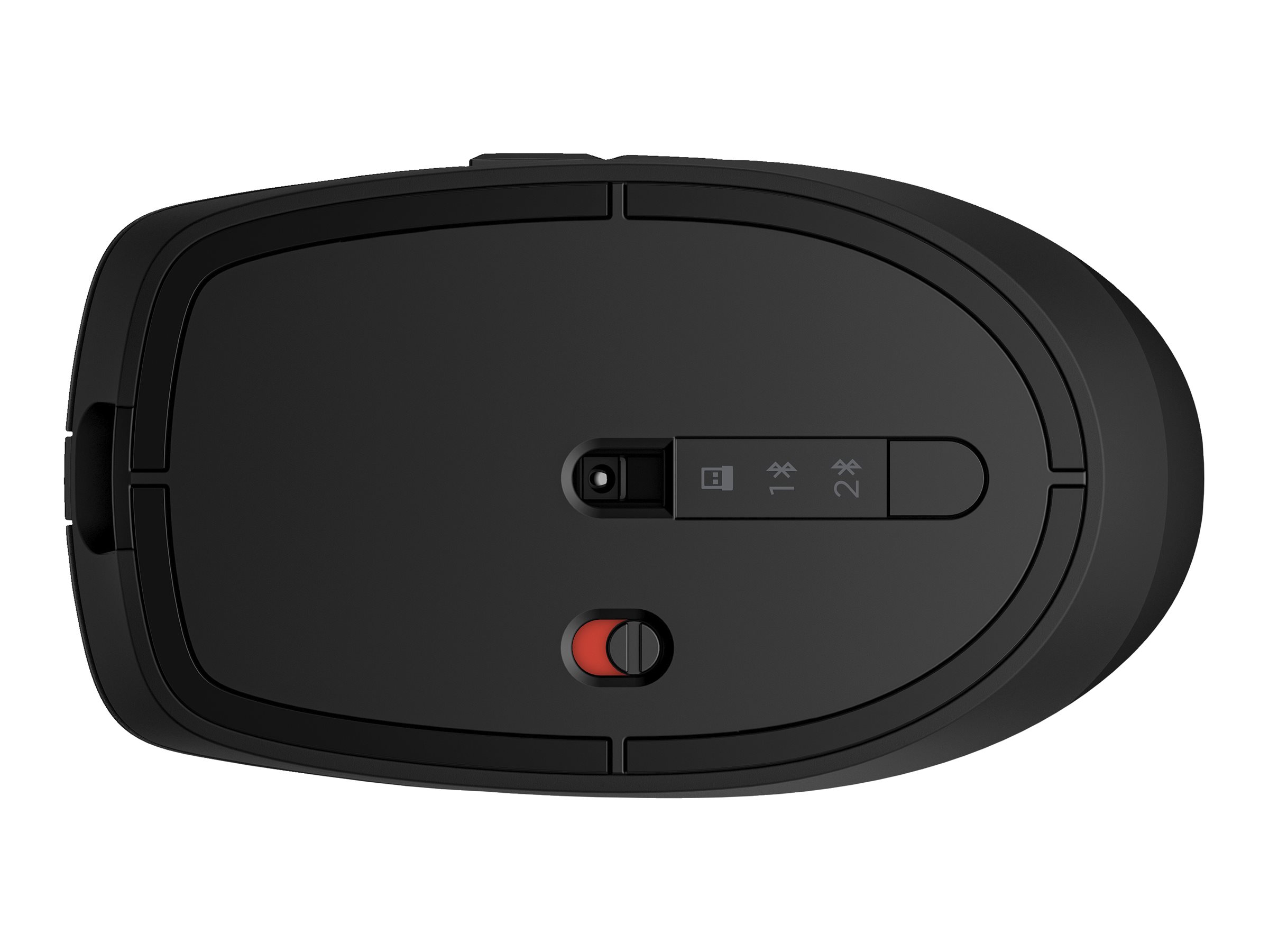 HP 715 - Maus - multi-device, wiederaufladbar - 7 Tasten - kabellos, kabelgebunden - Bluetooth 3.0, 2.4 GHz - kabelloser Empfänger (USB)