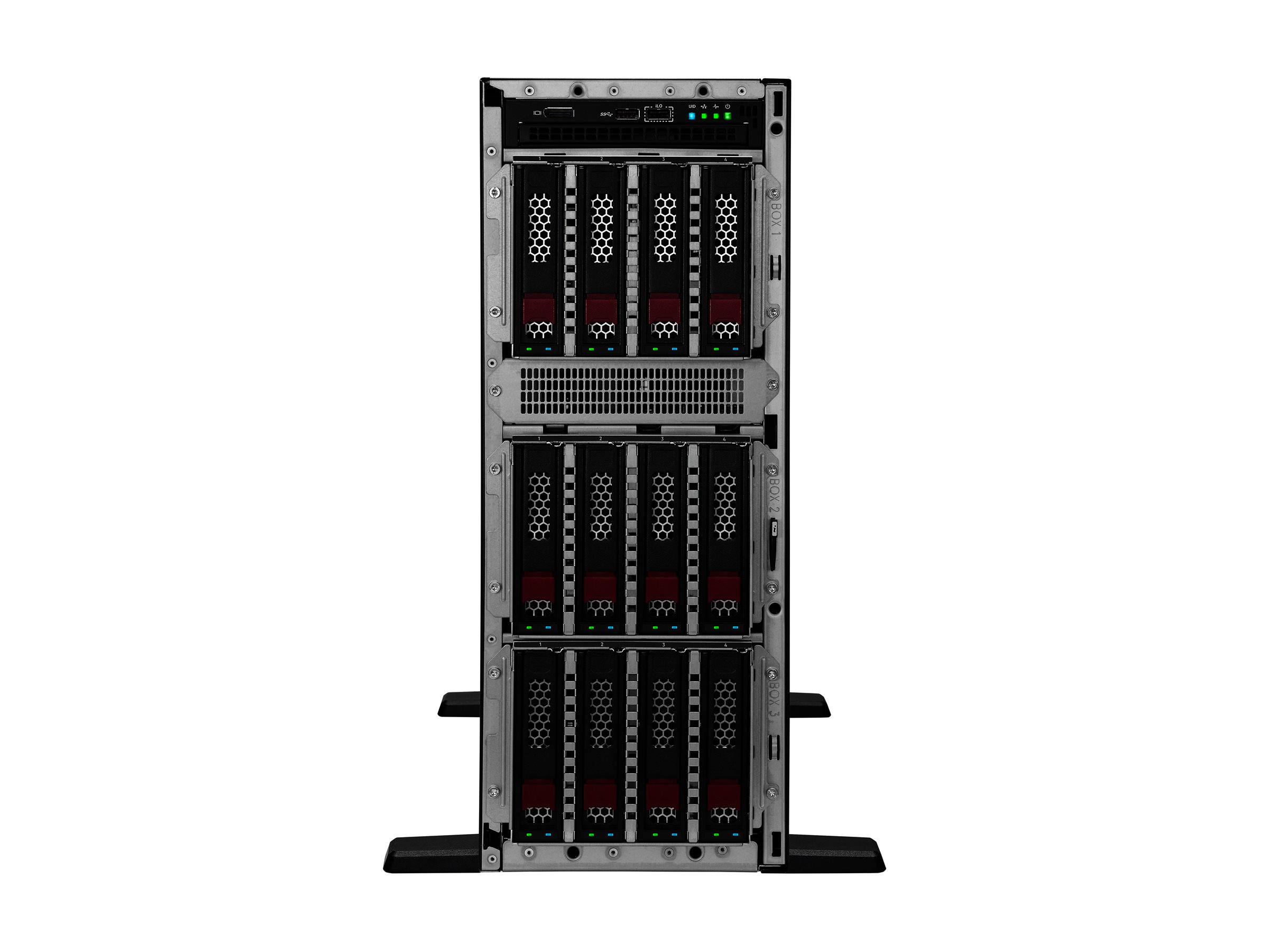 HPE ProLiant ML350 Gen11 - Server - Tower - 4U - zweiweg - 1 x Xeon Gold 5515+  3.2 GHz - RAM 64 GB - SATASASNVMe - Hot-Swap 6.4 cm (2.5")