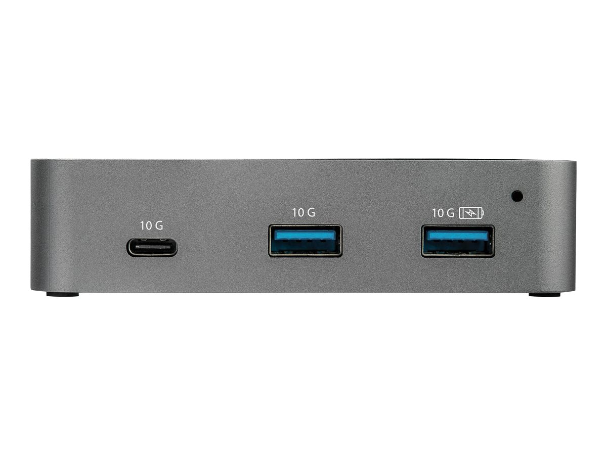 StarTech.com HB31C2A1CGS 3-Port-USB-C-Hub (LAN-Hub, 10 Gbits, 2x USB-A und 1x USB-C, 1m Hostkabel, powered, mit Netzteil)