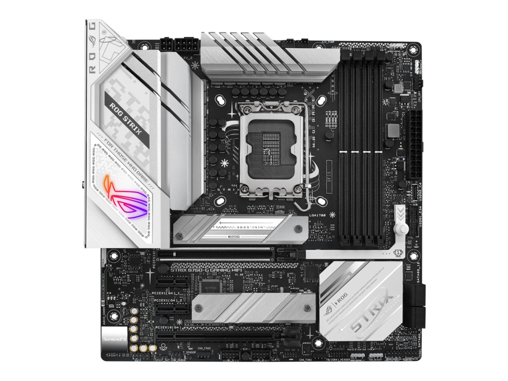ASUS ROG STRIX B760-G GAMING WIFI - Motherboard - micro ATX - LGA1700 Sockel - B760 Chipsatz - USB-C 3.2 Gen 2x2, USB 3.2 Gen 1, USB 3.2 Gen 2, USB-C 3.2 Gen 1, USB-C 3.2 Gen2 - 2.5 Gigabit LAN, Wi-Fi 6E, Bluetooth - Onboard-Grafik (CPU erforderlich)