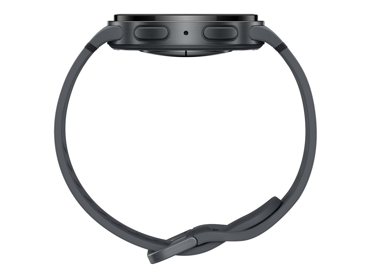 Samsung Galaxy Watch8 - 40 mm - Carbon-Schwarz - intelligente Uhr mit Sportband - Gummi - Graphit - Bandgröße SM - Anzeige 3.4 cm (1.34")