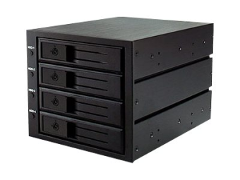 ICY BOX IB-564SSK - Gehäuse für Speicherlaufwerke mit Lüfter - 3.5 (8.9 cm)