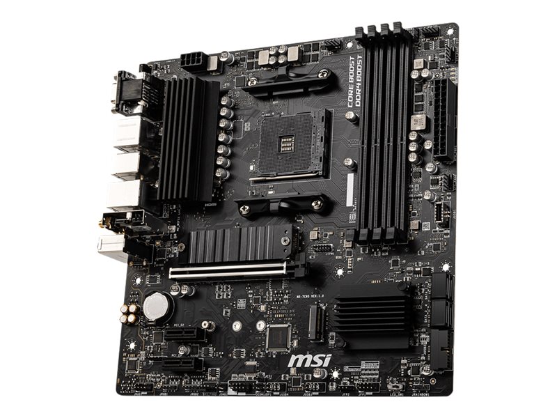 MSI B550M PRO-VDH WIFI - Motherboard - micro ATX - Socket AM4 - AMD B550 Chipsatz - USB-C Gen1, USB 3.2 Gen 1 - Bluetooth, Gigabit LAN, Wi-Fi - Onboard-Grafik (CPU erforderlich)