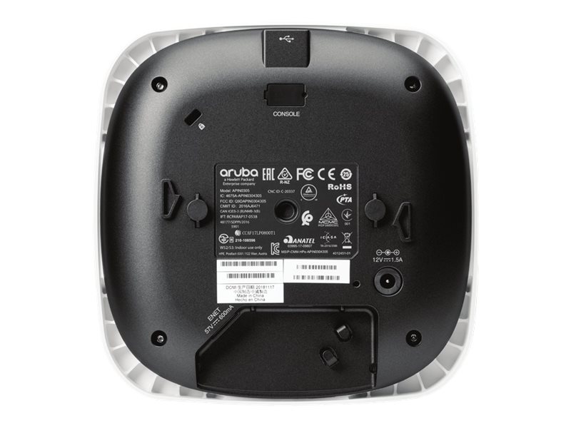 HPE Instant On AP12 (RW) Indoor AP with DC Power Adapter and Cord (EU)