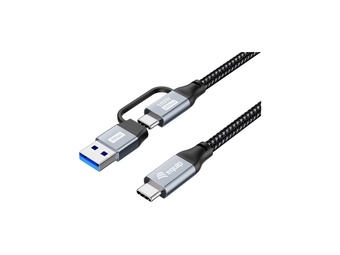 Equip Kabel Usb-C3.2->CA Gen2x2 PD100W StSt schwarz - Kabel - DigitalDaten
