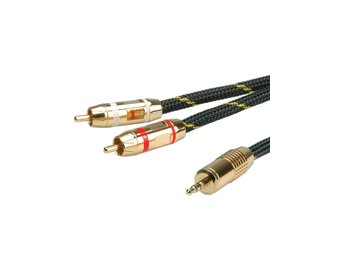 ROLINE Gold - Audiokabel - RCA männlich zu mini-phone stereo 3.5 mm männlich