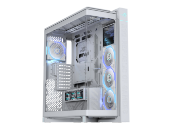 ASUS ROG Cronox ARGB - White Edition - mid tower Gaming - E-ATX - Seitenteil mit Fenster (gehärtetes Glas)