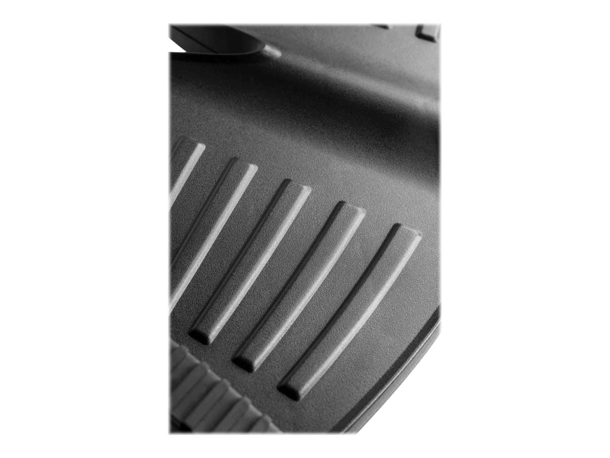 Manhattan Foot RestRocker, Under-Desk Comfort and Productivity Enhancer, Two Rocking Motions, 277 x 502mm, Textured Surface, Black, Lifetime Warranty