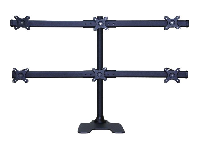 Neomounts FPMA-D700DD6 - Aufstellung - für 6 LCD-Displays - Schwarz - Bildschirmgröße 25.4-68.6 cm (10"-27")