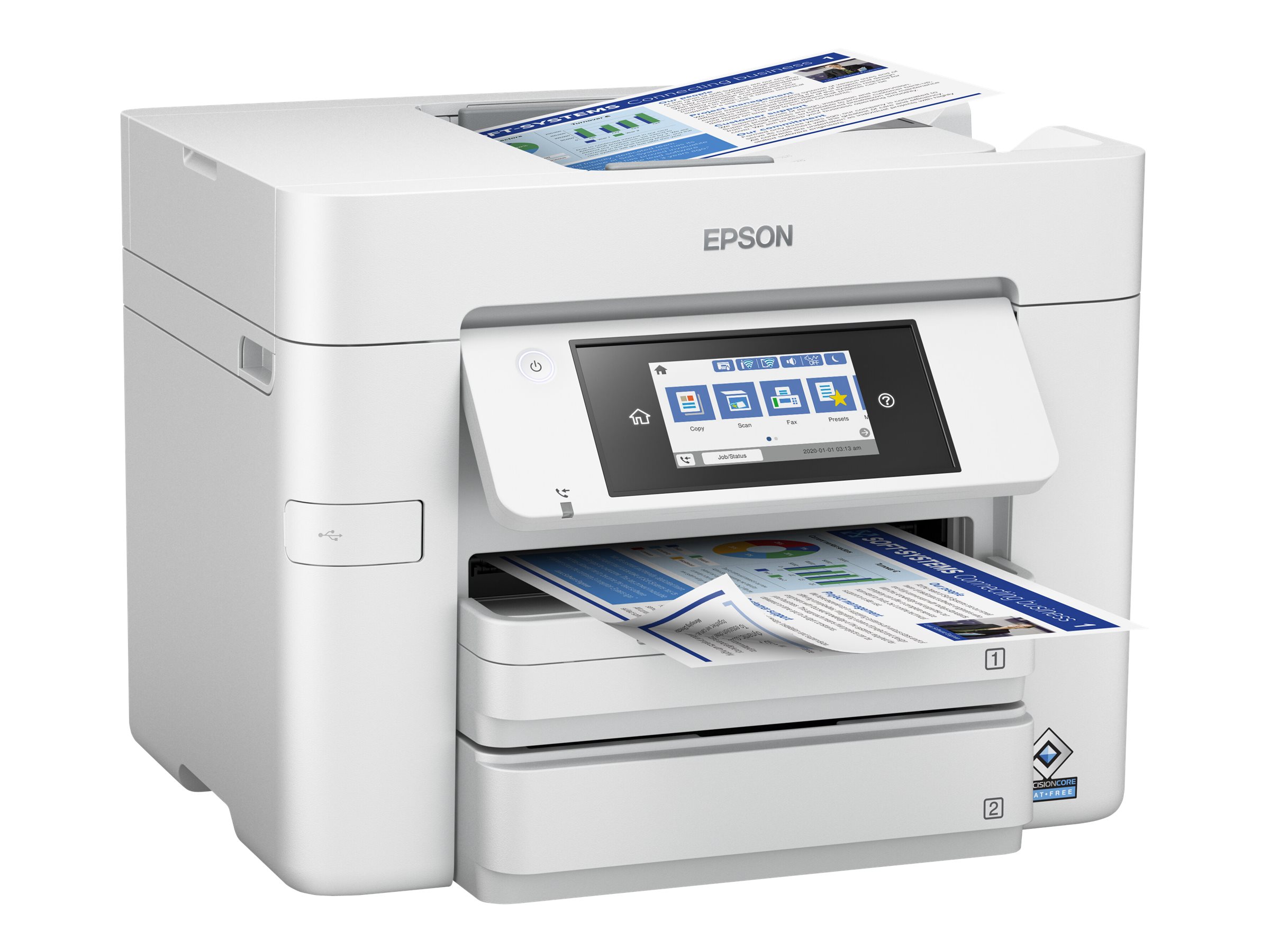 Epson WorkForce Pro WF-C4810DTWF - Multifunktionsdrucker - Farbe - Tintenstrahl - A4Legal (Medien)