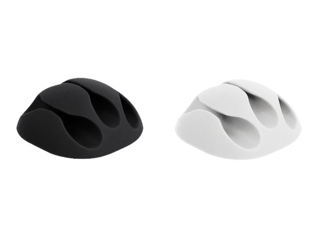 Delock Kabelhalter-Kit - Tisch montierbar, Oberfläche montierbar, geeignet für Wandmontage