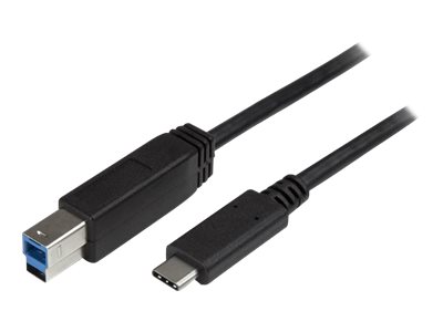StarTech.com USB-C auf USB-B Kabel - StSt - 2m - USB 3.0 - USB B Kabel - USB C zu USB B Kabel - USB Typ C zu Typ B Kabel - USB-Kabel - USB-C (M)