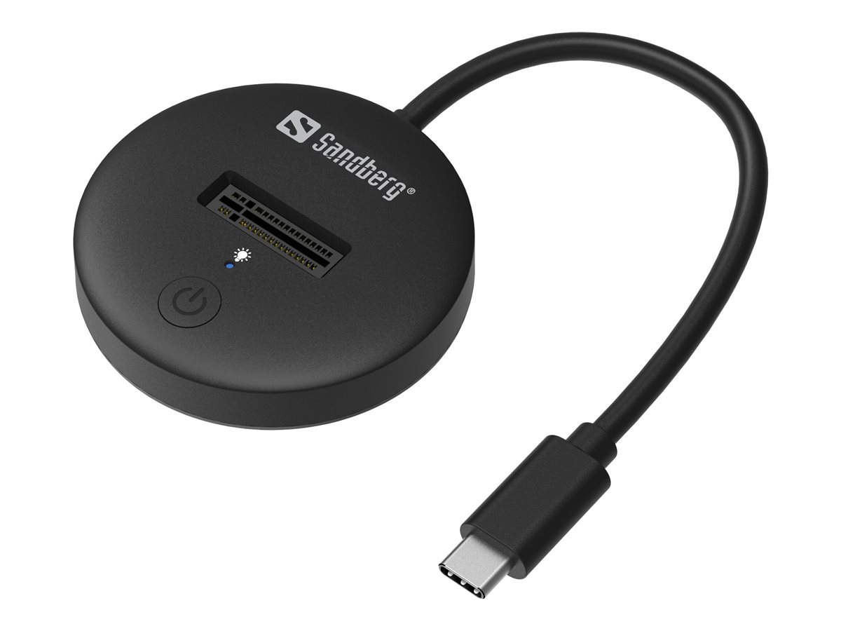 SANDBERG SSD-Dockingstation Schächte 1 - M.2 - M.2 NVMe Card - USB-C 3.2 (Gen 2)