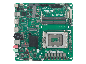ASUS PRO H810T-CSM - Motherboard - Thin mini ITX - LGA1851-Sockel - H810 Chipsatz - USB-C 3.2 Gen 2x2 USB 3.2 Gen 2 USB 3.2 Gen 1 - Gigabit LAN - Onboard-Grafik (CPU erforderlich)